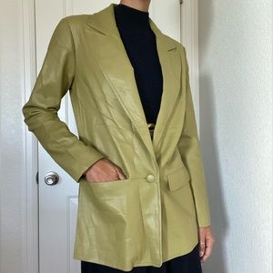 Hutch faux leather blazer- SIZE small